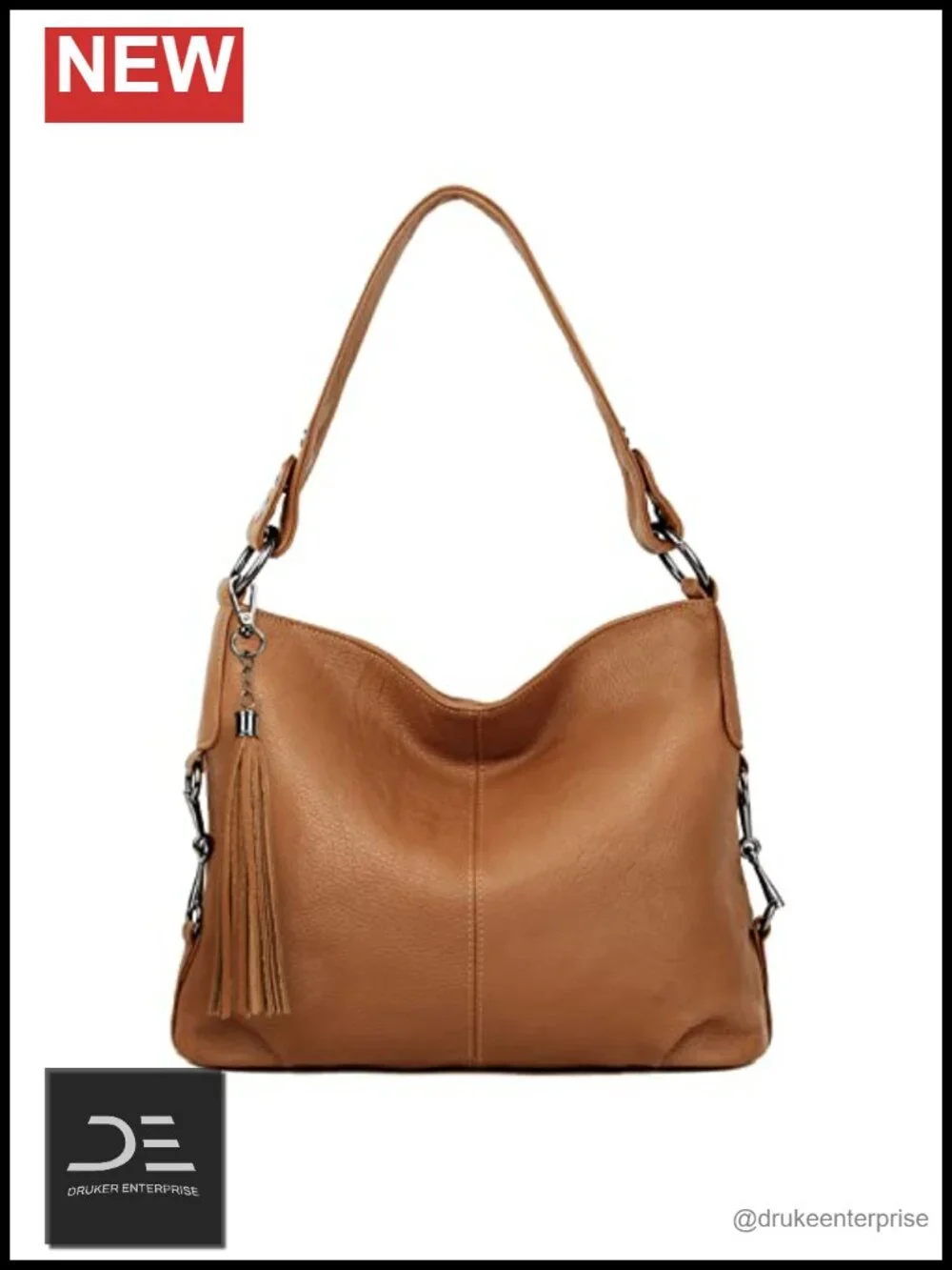 Genuine Leather Hobo Shoulder Bag Purse Crossbody